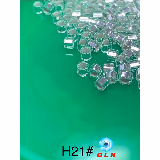 Perles de verre argentées rondes de 2,5 mm pour la broderie