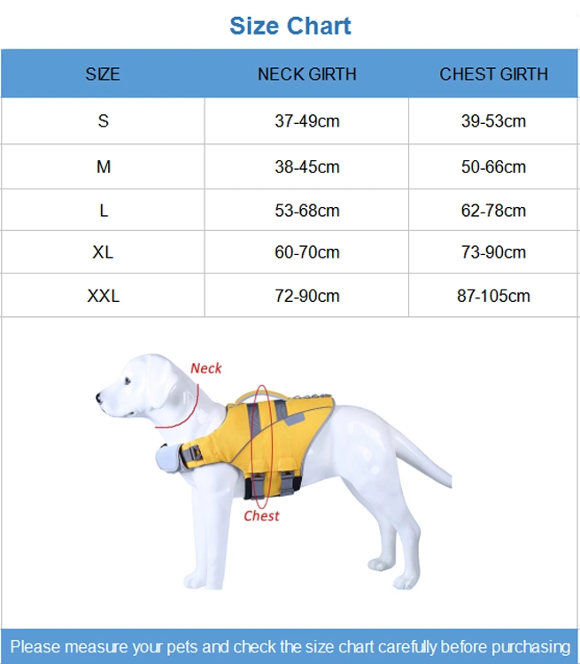 Fashion Adjustable Reflective Swimming Pet Dog Life Jacket, Float Coat Saving Dog Vest, Summer Safety Dog Life Jacket