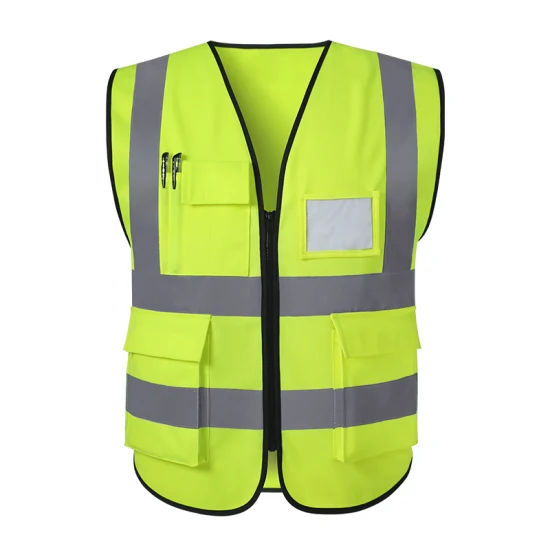 Gilet réfléchissant de sécurité en tissu polyester 120GSM