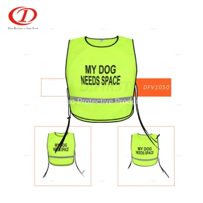 Gilet de sécurité pour chien avec bande réfléchissante et bande en polyester